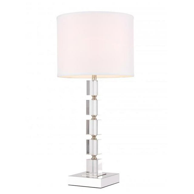 Elegant Decor TL3024PN Lampe de Table en Nickel Poli Clair