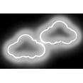 thumbnail image 2 of Carr, Hailey 24x17 White Modern Wood Framed Museum Art Print Titled - Neon Clouds WB, 2 of 4