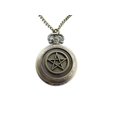 thumbnail image 1 of Collier Médaillon d'Inspiration Surnaturelle, Collier en Laiton Pentagramme de Protection, 1 of 2