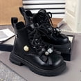 thumbnail image 6 of LvhaoGJOB Ankle Boots for Kids Comfortable Fit ankle boots Stylish Design kids ankle boots Non-Slip Platform Sole girls shoes Winter Everyday Wear Footwear Ankle Boots, 6 of 8