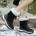 thumbnail image 4 of LASUDRAA Womens Waterproof Winter Snow Boots Warm Shoes Furry Mid-Calf Walking Shoes, 4 of 8