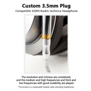 16-Strand 4.4mm to 3.5mm 6N OCC Balanced Cable 4ft Compatible with ATH-MSR7 AR2 AR3 AR5 SR5 SR3 AR3BT AR5BT SR5BT WS1100