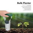 thumbnail image 4 of Ergonomic Spring-Handled Iron & ABS Bulb Planter with Automatic Soil Removal - Silver-Green Handheld Seedling Transplanter Featuring Reinforced Iron, Pointed Notch, and 1-4in Depth Mark for, 4 of 6