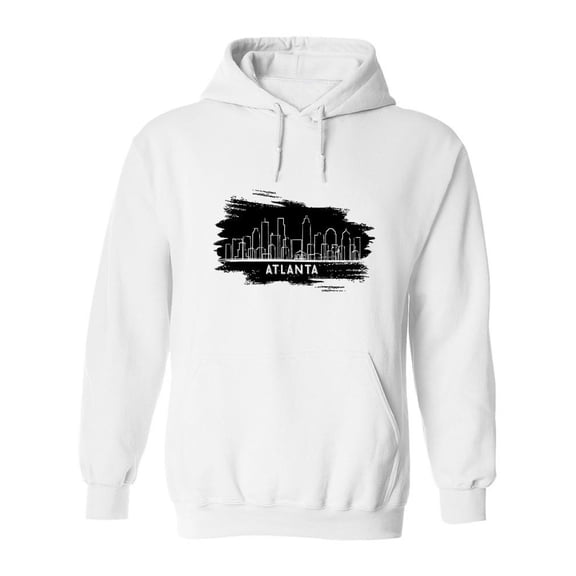 Atlanta Black Background Hoodie Men -Image by Shutterstock, Male Medium