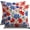 Blue Green Red, variant on Peony Floral Pillow Covers 18X18 Set of 2, Pink Green Grey Flower Vintage Print Pattern Decorative Throw Pillow Covers Outdoor Farmhouse Rustic Cushion Cases Couch Sofa Bed Decor