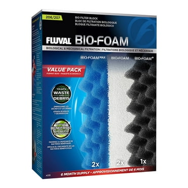 Fluval 206/207 Bio Foam Value Pack, Replacement Aquarium Filter Media