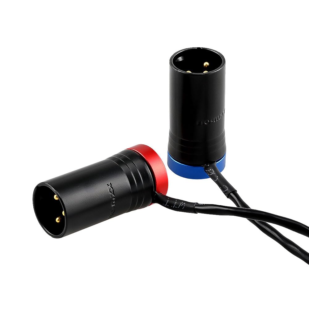 Alvin's Cables 3.5mm TRS to Dual XLR Male Y Splitter Cable, 1/8'' TRS to 2 Low Profile XLR 3 Pin Male Breakout Audio Cable for RØDE Wireless GO II MixPre Recorder unbalanced, 45cm|18inches