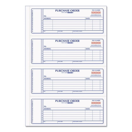 Rediform, RED1L176, 2-Part Purchase Order Book, 1 Each, White,Yellow