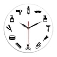 thumbnail image 1 of Reloj de Pared Soledad Decorativo de Barbería 30 cm x 30 cm, 1 of 10