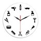 thumbnail image 1 of Reloj de pared de barbería, decoración de habitación, reloj de pared, reloj decorativo, reloj artístico de pared para cocina, dormitorio, sala de estar, barbería, 1 of 8