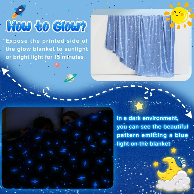 Alanda Cooling Blanket for Kids, Q-Max>0.5 Glow in The Dark Alanda Cooling Blanket for Kids, Q-Max>0.5 Glow in The Dark