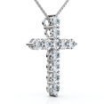 thumbnail image 4 of Pompeii 1.25Ct Diamond Cross 14k Gold 18" Necklace 1" Tall Lab Grown (F/G,VS1-VS2), 4 of 4