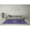 thumbnail image 3 of Ahgly Company Machine Washable Indoor Rectangle Persian Blue Traditional Area Rugs, 2' x 5', 3 of 4
