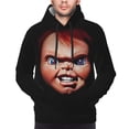 thumbnail image 5 of Lsque Chucky Pattern Casual Men's Hoodie,Hooded Sweatshirt with Kangaroo Pocket,Pullover Hoodie-X-Large, 5 of 8