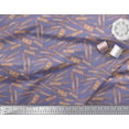 thumbnail image 3 of Soimoi Purple Japan Crepe Satin Fabric Text & Knife Kitchen Fabric Prints By Yard 42 Inch Wide, 3 of 3