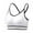 White, variant on Xmarks 3 Packs Padded Sports Cami Bra Women for Workout Yoga Adjustable Straps Removable Pads Low Impact
