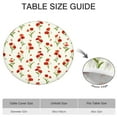 thumbnail image 6 of Round Fitted Tablecloth with Elastic Edges Fits 45"-52" Round Tables Pioneer Colorful Floral Waterproof Table Cover Washable Indoor and Outdoor for Party Kitchen Dinner Banquet Patio Picnic, 6 of 7
