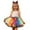 c-Multicolour442151, variant on Hifoo Girls Rainbow Skirt With Hairband Ballet Dance Tutu Performance Party Dress Versatile Sparkling Flared Summer Dailywear