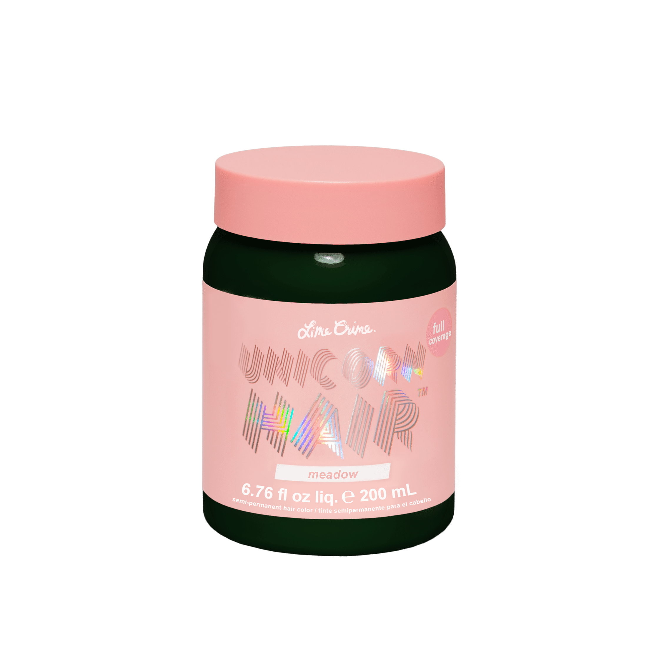 Lime Crime Unicorn Hair, Semi-Permanent Hair Color, Vegan, Full Coverage, Meadow, Unisex, 6.76 fl oz