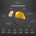 thumbnail image 5 of Kids Sports Sunglasses for Boys Girls Age 3-10 Baseball Softball Cycling Children Sun Glasses UV400, 5 of 7