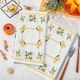 thumbnail image 3 of Lemon Yellow Kitchen Towels Set of 4, Modern Country Flower Floral Summer Spring Soft Microfiber Dish Towels, Absorbent Quick-Dry Washable Dishcloths for Kitchen Cleaning, Drying Dishes, 18x28 Inches, 3 of 9