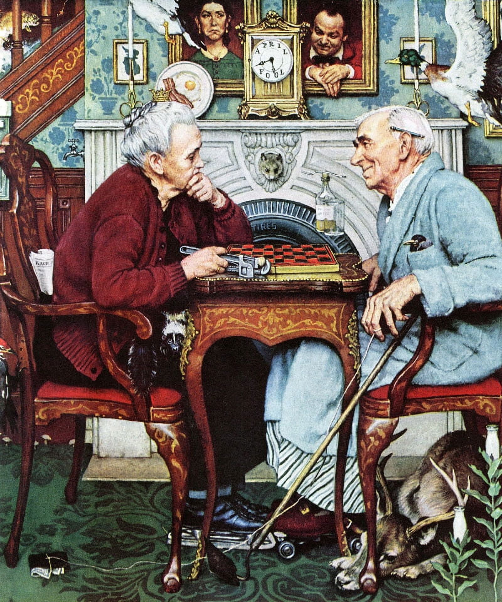 Marmont Hill "April Fool, 1943" by Norman Rockwell Painting Print on Canvas