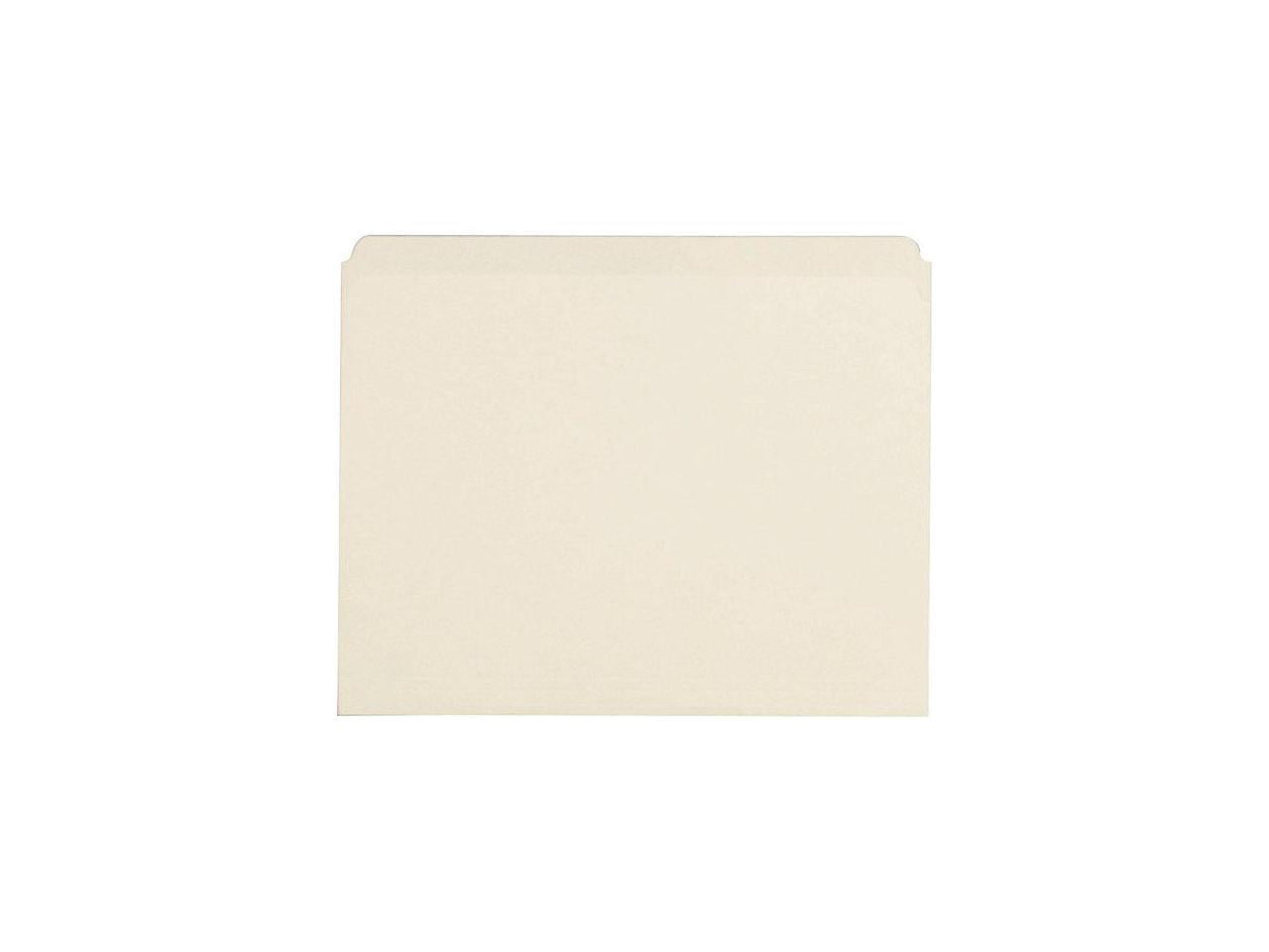Business Source, BSN43565, Straight Cut 1-ply Letter-size File Folders, 100 / Box, Manila