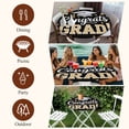 thumbnail image 7 of Black Graduation Round Tablecloth, Fitted Table Cover with Elastic for 45"-54" Round Tables, Yellow Star Table Cloth Outdoor Indoor Dinning Party Waterproof Tablecloths, 7 of 7