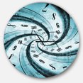 thumbnail image 1 of Designart 'Time Vortex Spiral ' Modern wall clock, 1 of 6