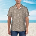 thumbnail image 4 of Balery Hand Drawn Snake Print Men's Hawaiian Shirts Short Sleeve Beach Shirt Relaxed Fit Vacation Button Down Shirts-Large, 4 of 9