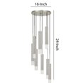 thumbnail image 5 of Hexagonal Metal Frame 8 LED Light Pendant with Glass Diffuser, Gray- Saltoro Sherpi, 5 of 5