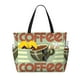 thumbnail image 1 of Fotbe Retro Cover For Coffee Bolsa de Viaje para Playa - Resistente al Agua, Bolsa Tote de Gran Capacidad y Ligera con 7 Bolsillos para Mujeres y Hombres, 1 of 7