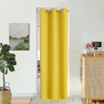 thumbnail image 5 of Window treatment panels thermal insulated with grommets curtains drapes for bedroom, living room 1 panel , 37 inch by 63 inch, yellow color K68, 5 of 6