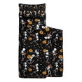 thumbnail image 2 of Black Halloween Dancing Skeletons Toddler Nap Mats for Kids Preschool,50"x20" Sleeping Mat Bag or Kids,Toddler Sleeping Bag,Toddler Nap Mat or Daycare, 2 of 6