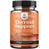 Herbal Thyroid Support Complex - Potent Kelp Iodine Supplement with L Tyrosine, Bladderwrack, Selenium & Pure Ashwagandha for Hormone Balance - Mood & Energy Dietary Pills - 60 Capsules
