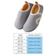 thumbnail image 2 of Zapatillas de Piel Esponjosa Zapatos para Caminar Unisex Ajustable para Hombres Mujeres (36-37) Gris, 2 of 6