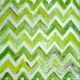 thumbnail image 2 of Pinto, Patricia 20x20 Gold Ornate Wood Framed with Double Matting Museum Art Print Titled - Green Zig Zag, 2 of 4