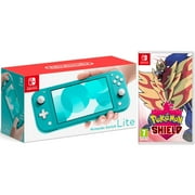 Nintendo Switch Lite Turquoise 32GB System & Pokemon Shield Bundle - Region Free