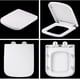 thumbnail image 3 of Heavy Duty Square Toilet Seat Soft Close Quick Se Top Fix Hinge Easy Clean, 3 of 5