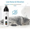 thumbnail image 4 of Heusom Silent Groom Pro Nail Grinder, Heusom Silent Groom Pro, Quiet Groom Rechargeable USB Charging Electric Pet Nail Grinder, All Pet Sizes and Nail Thicknesses, 4 of 9