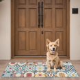 thumbnail image 4 of Multicolor Ethnic Geometric Patchwork Pattern Door Rugs,Washable Non Slip Door Mats Indoor,Decorative Door Mats,Entry Mat Indoor for Entrance,Bedroom,Kitchen,Bathroom,16"x47", 4 of 6
