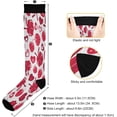 thumbnail image 3 of GZHJMY 1 Pair Lovely Love Heart Compression Socks for Women Men, Knee High Stockings for Athletic Sports,Running,Travel, 3 of 7