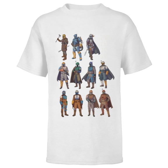 Star Wars The Mandalorian Bounty Hunters This is the Way - Short Sleeve T-Shirt for Kids - Customized-White