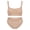 Skin, variant on Aivtalk Women's Seamless Wireless Bra and Panty Set, Full Coverage Bralette with Removable Padding, Scoop Neck Adjustable Strap T Shirt Bra for Everyday Wear M Black