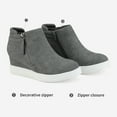 thumbnail image 3 of Dream Pairs Women's Platform Wedge Sneaker Ankle Booties, 3 of 7