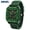 Green, variant on Men SMAEL Silicone Band Square Waterproof Dual Time Digital Quartz Sports Wristwatch