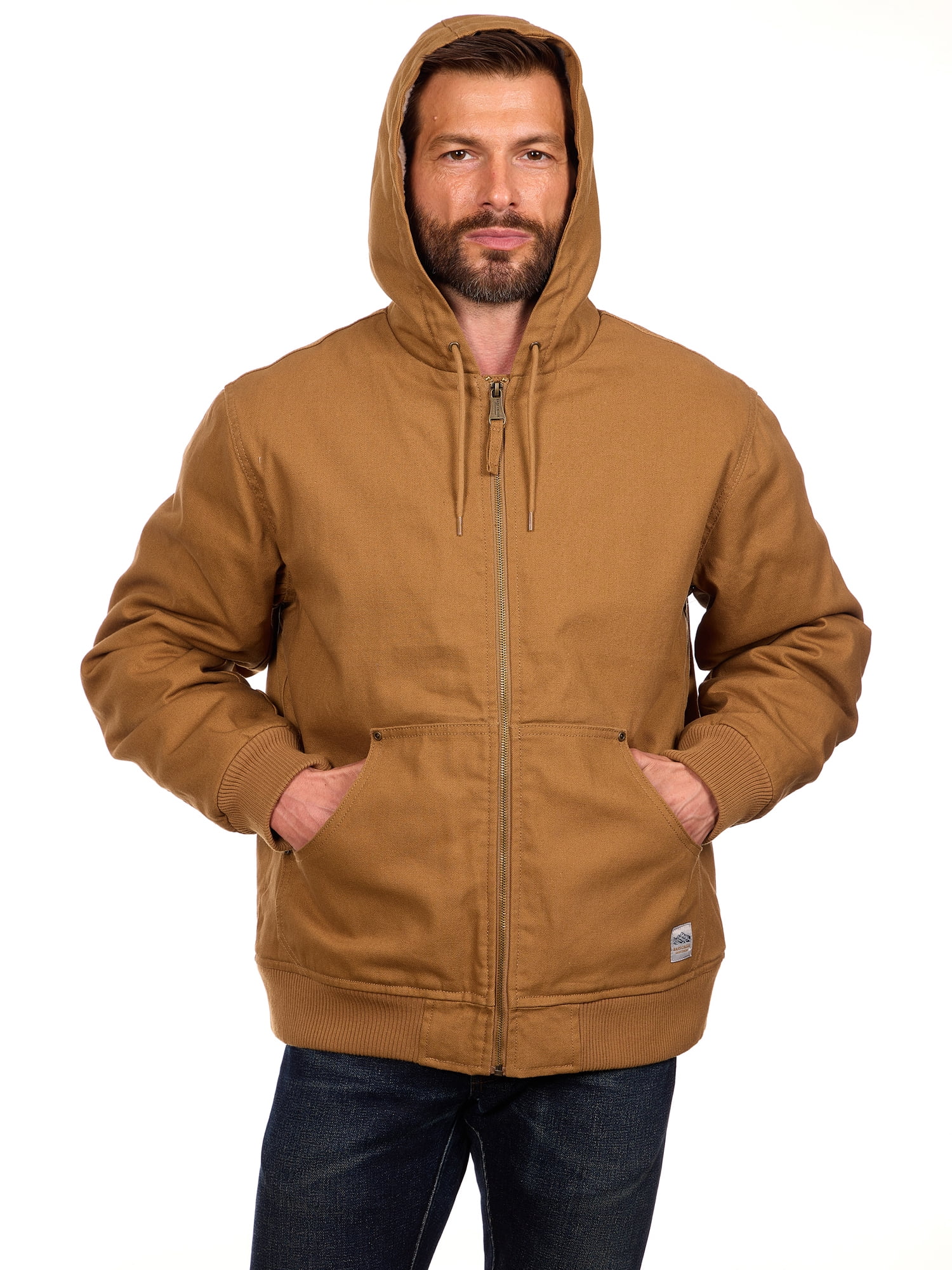 Bass Creek Outfitters Men's Duck Canvas Sherpa Lined Jacket, Sizes M-3XL