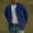 Navy, variant on Mens Long Sleeve Suede Shirts Coat Casual Solid Button Down Shirt with Pocket Loose Work Western Regular Fit Shirt Jacket Khaki XXXL