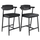 thumbnail image 1 of QinaQin Bancos de bar con descansabrazos, respaldo ergonómico y reposapiés, estructura metálica resistente y tapizado tipo piel para cocina o bar, 1 of 7