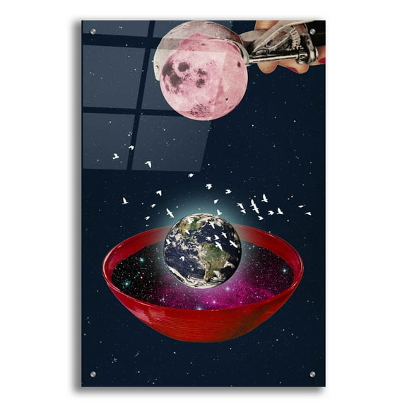 Epic Art 'The Creation of the Universe' by Elo Marc, Acrylic Glass Wall Art, 24"x36"
